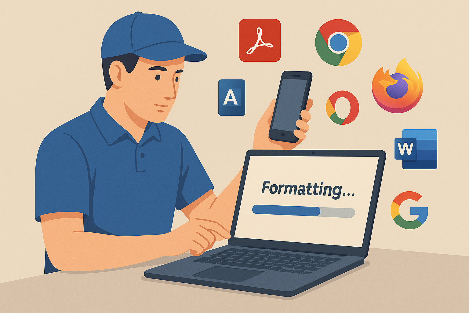 Formateo e instalación de aplicaciones