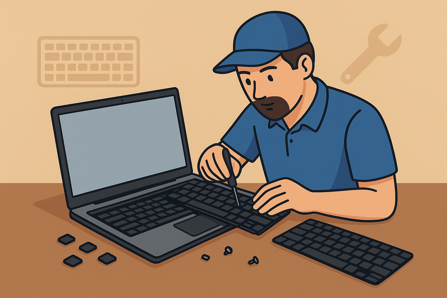 Reemplazo de teclados para laptops.