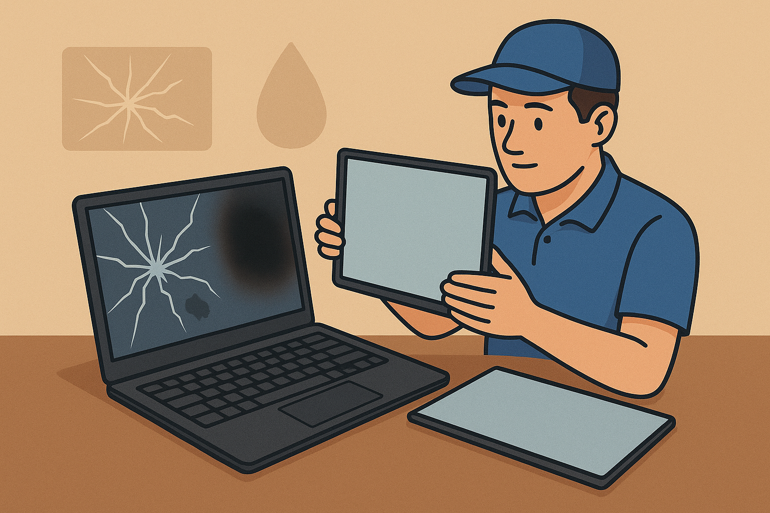 Reemplazo de teclados y pantallas